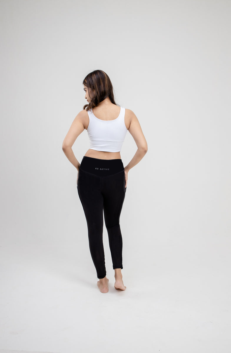 O2 Active | Zipped Sports Bra White – O2 ACTIVE